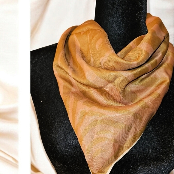 Vintage Vera Orange Zebra Print Scarf - Picture 8 of 11